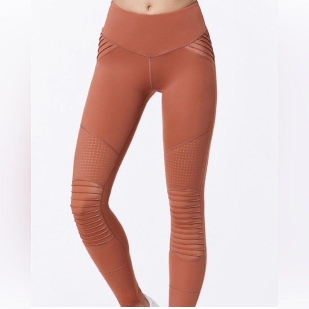L'urv Race Ready Moto Leggings Burnt Orange